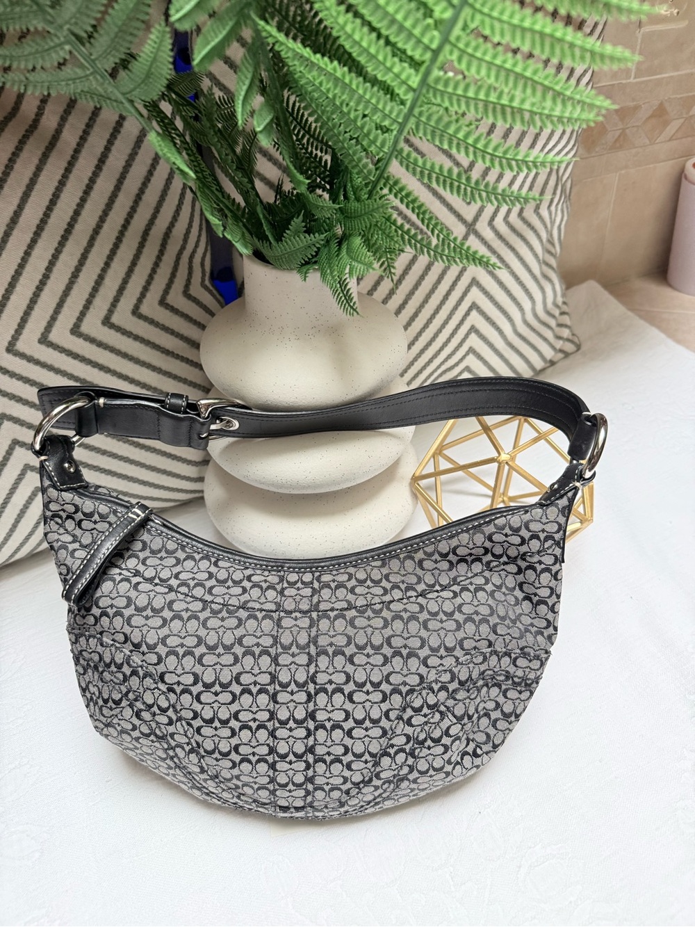 Coach Y2K Mini SoHo  Signature Jacquard Shoulder Bag